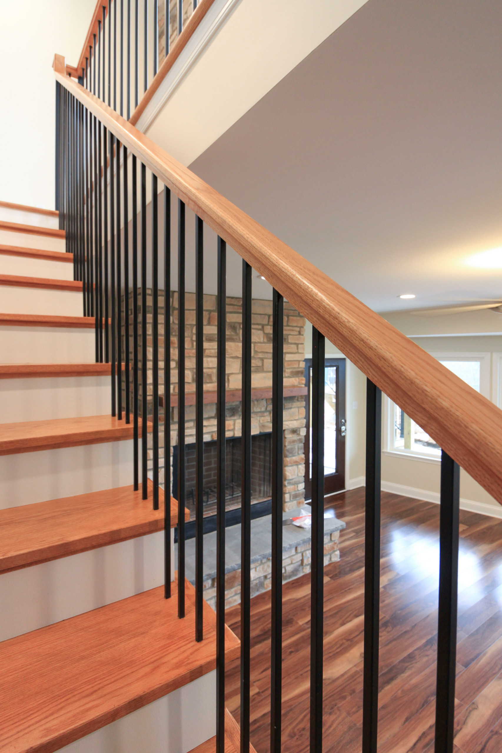 97_Airy Straight-Floating Staircase in Transitional-Mountain Home, Luray, VA 228