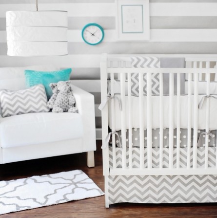 Zig Zag Crib Bedding Set