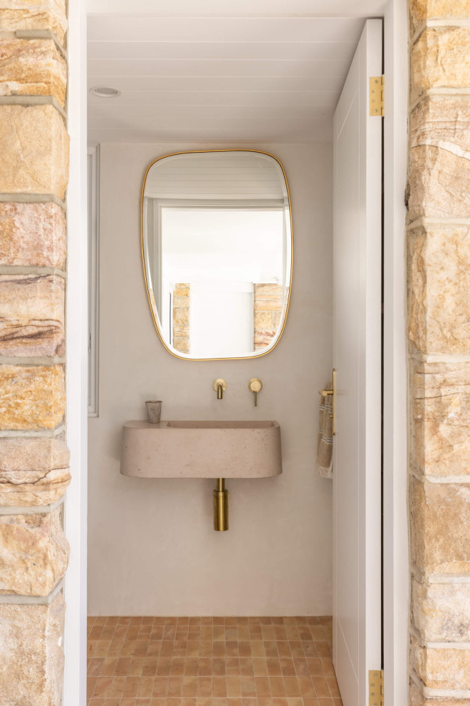 Mediterranean bathroom in Sydney.