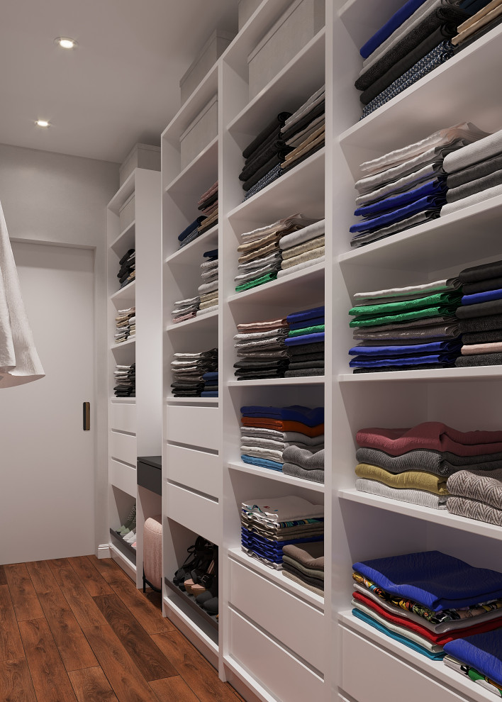 Интерьер в природной гамме для семьи с двумя детьми