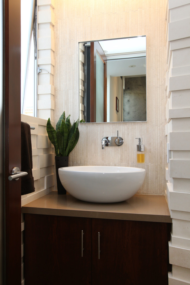 Manhattan Beach Ultra Modern Powder Room Remodel - Modern ...