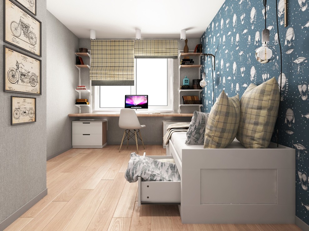 ЖК "Шесть звезд" Дизайн-проект двухкомнатной квартиры студии.