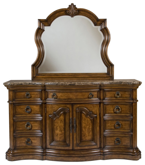 San Mateo 9 Drawer Dresser With Mirror by Pulaski Furniture Traditional Dressers by