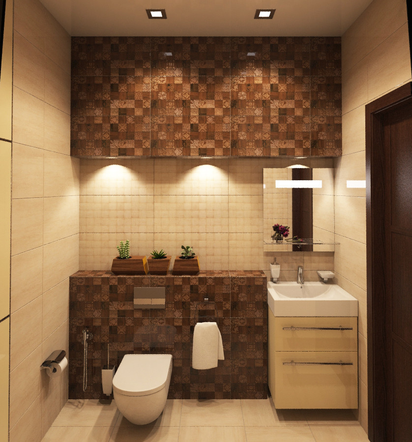 3D визуализация | Квартира в тёплых тонах