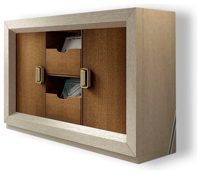 Saphire V02 Vinyl Record Cabinet Contemporary Media Cabinets