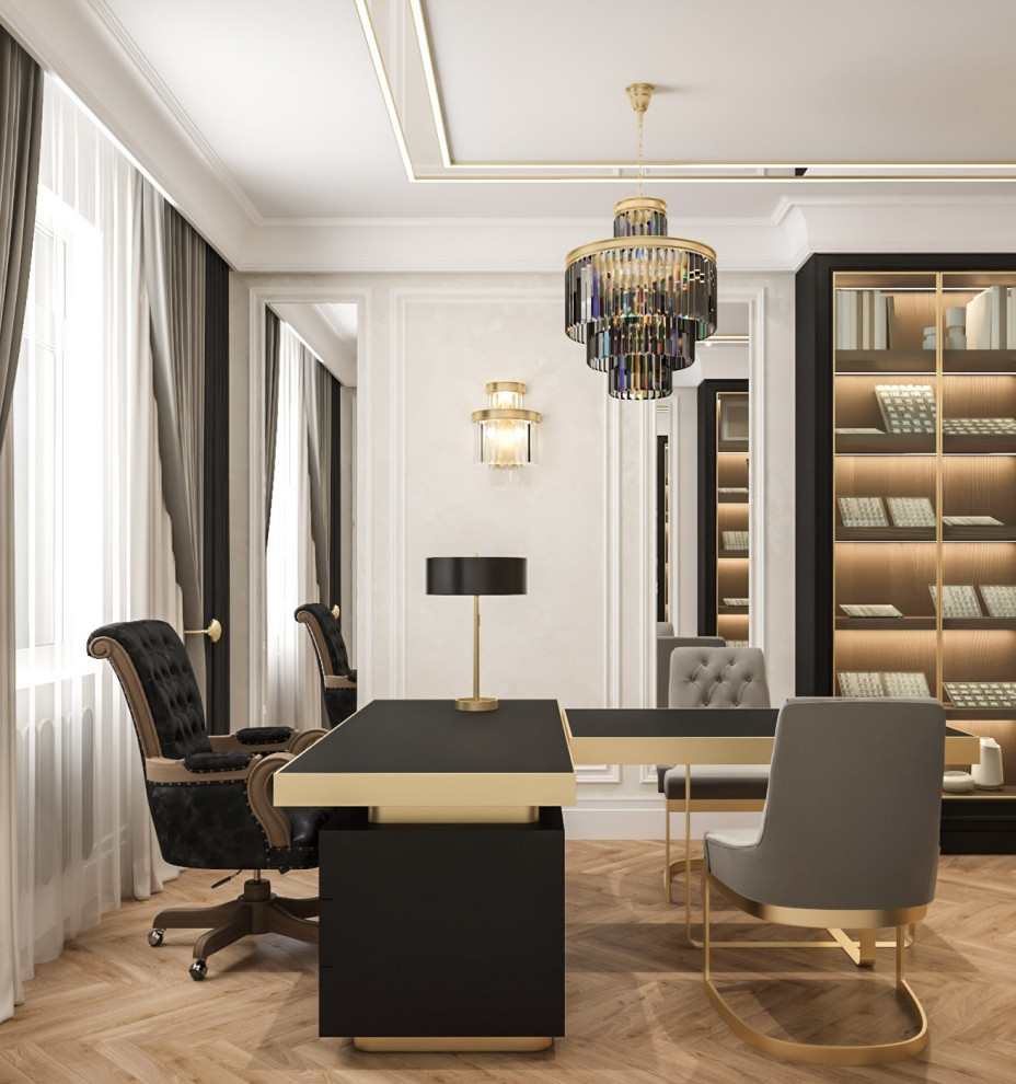 Интерьер кабинета - Ювелирного бутика . Таунхаус в КП " Образцово "