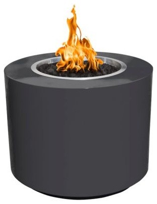 Beverly 30 Round Steel Fire Pit With Match Lit Ignition