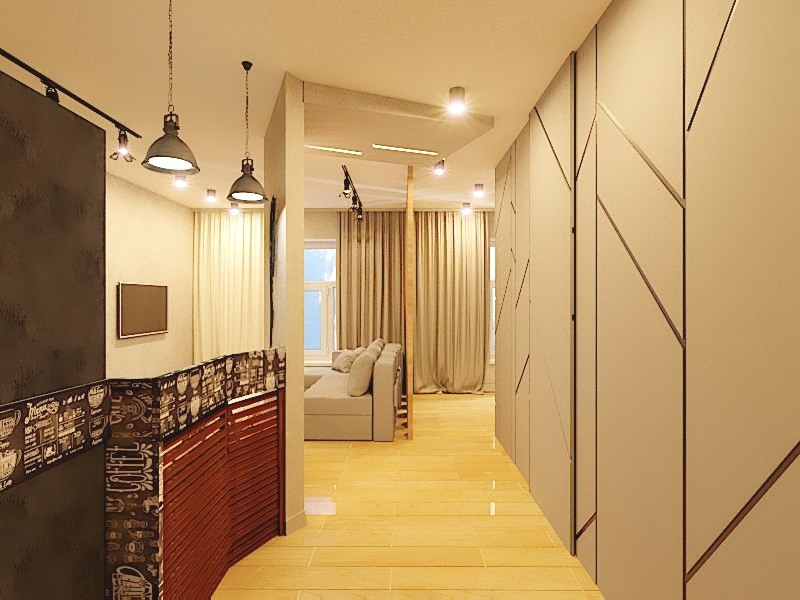 Дизайн студии 38,5 м2 ЖК Восточный