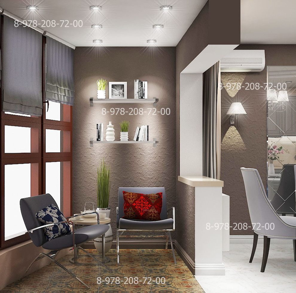 Кухня - балкон - коридор