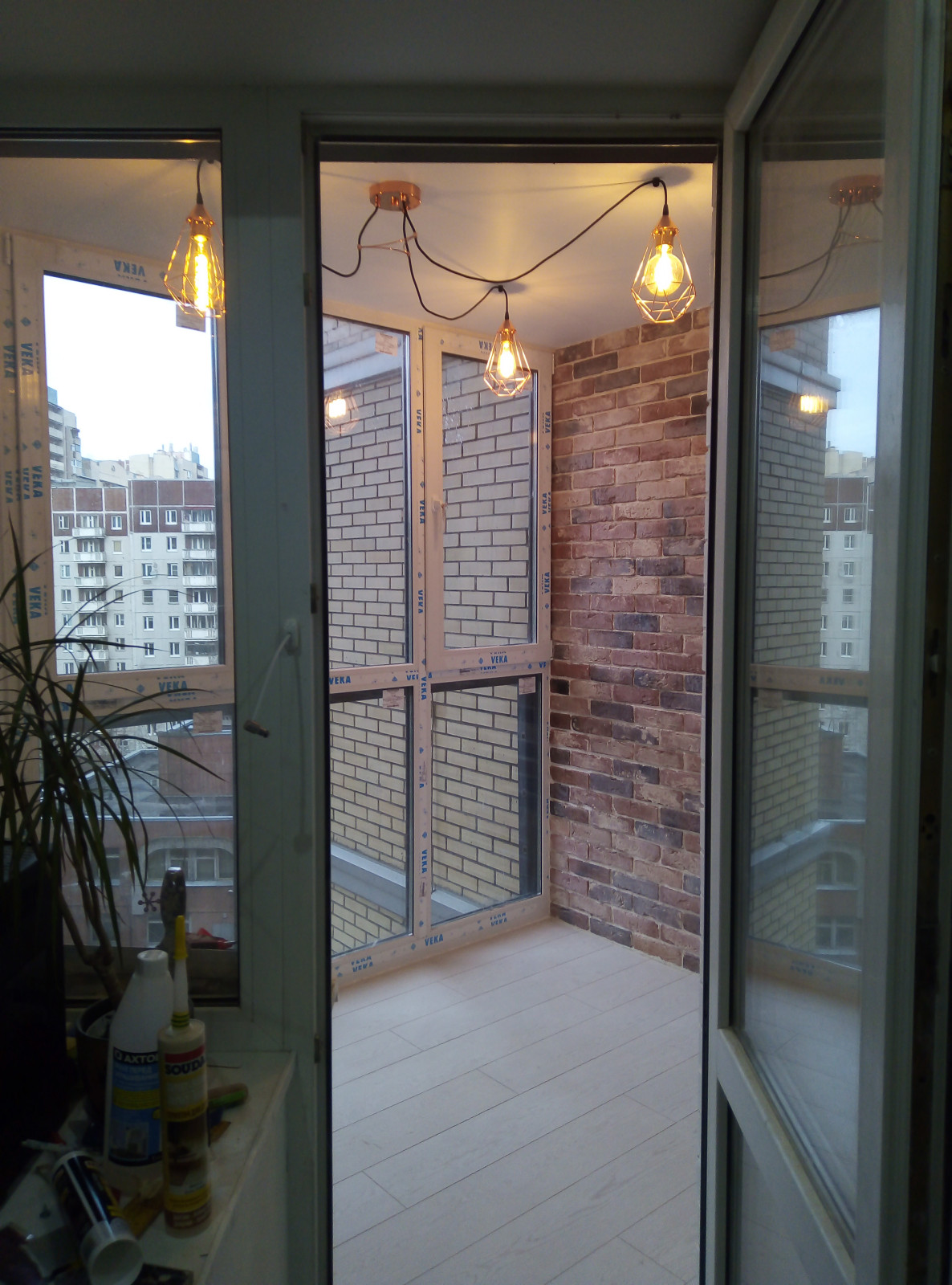 Ремонт балкона с утеплением