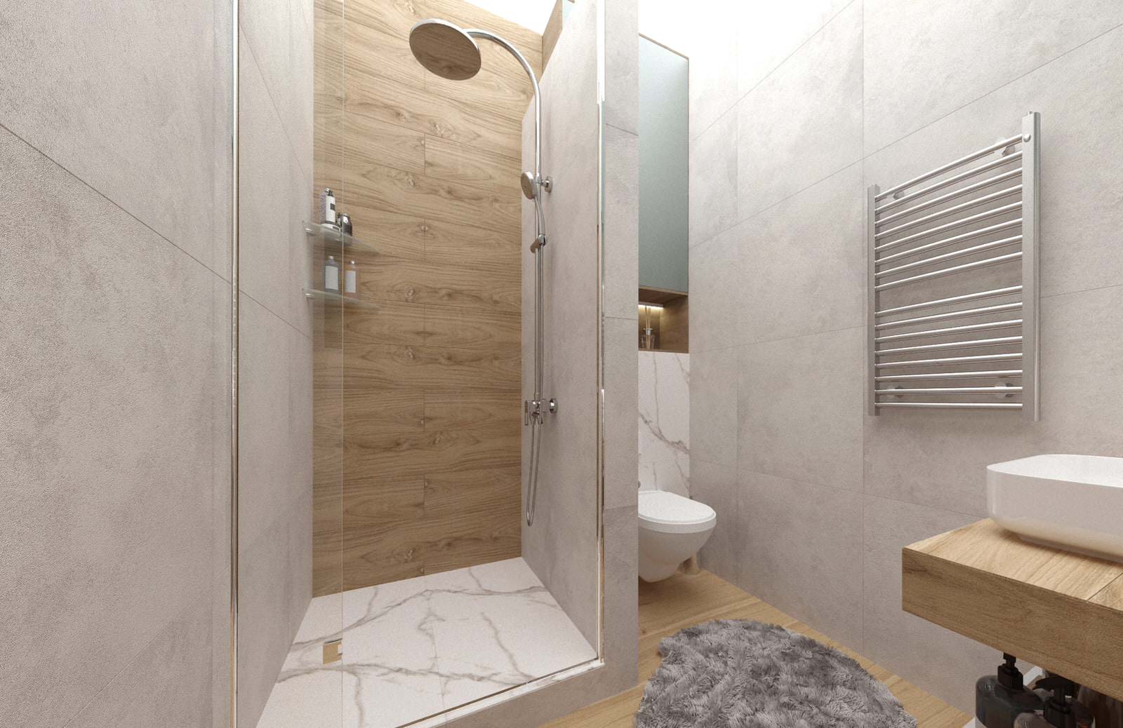 Легкий бирюзовый акцент