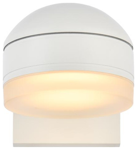 Living District LDOD4015WH Raine Integrated LED wall sconce in white