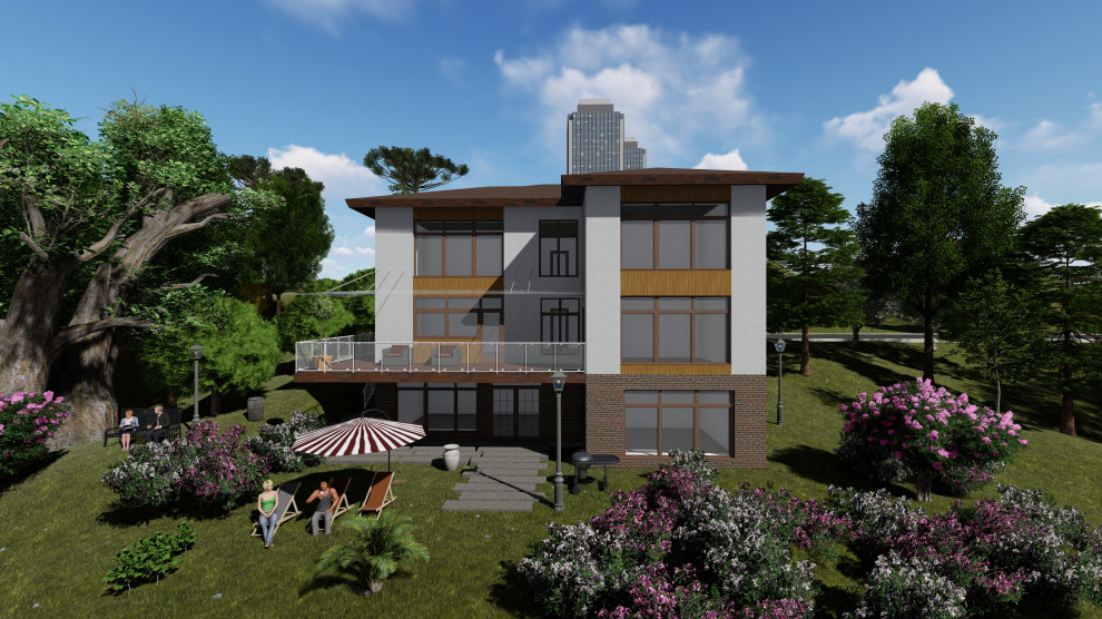 3-х этажный дом на берегу моря в Сочи