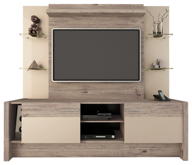 Manhattan Comfort 2 Shelf Morning Side Entertainment Center Manhattan Comfort 2 Shelf Morning Side Entertainment Center Nature And