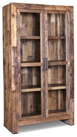 Fulton Solid Wood Bookcase Rustic Bookcases By Crafters And