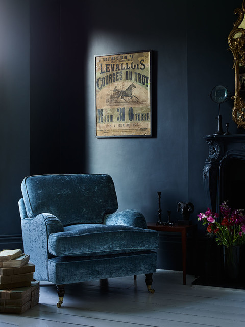 Dark Decor modern-vardagsrum