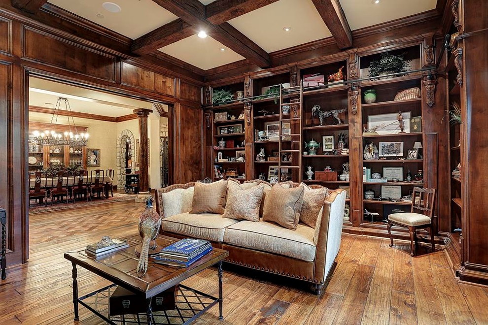 Country French - Houston Bunkerhill Village - Traditional - Home Office ...