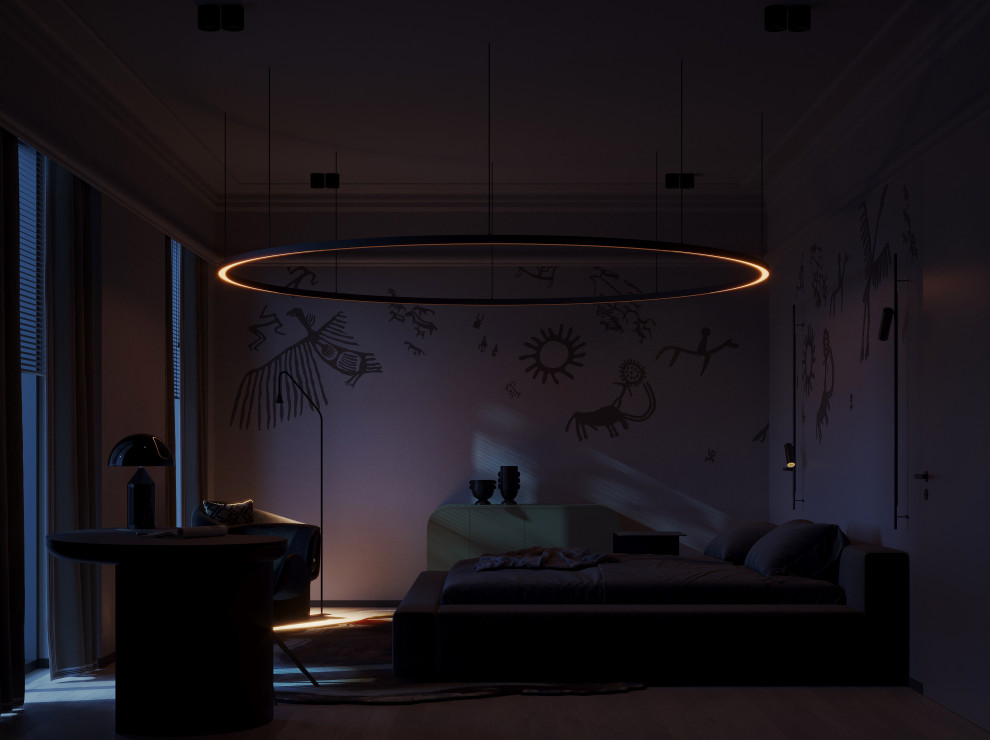 Интерьер с элементами наивного искусства