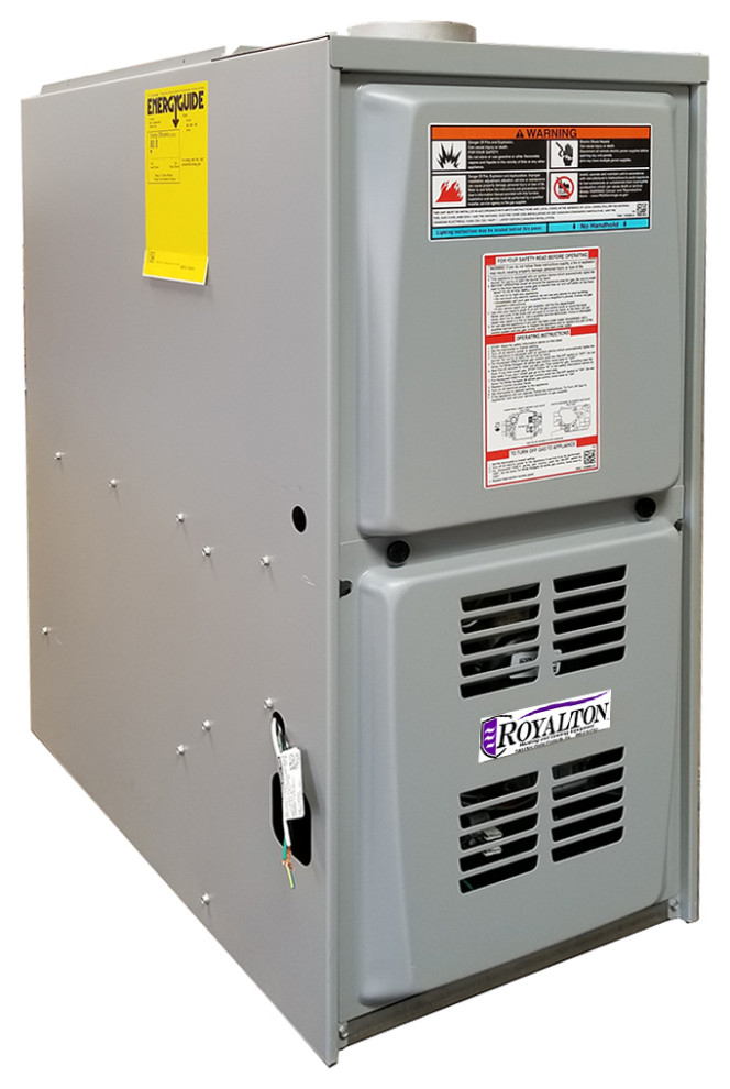 ROYALTON 110K BTU Natural Gas 80 Downflow Only 1Stage Forced Air Furnace Modern Heating
