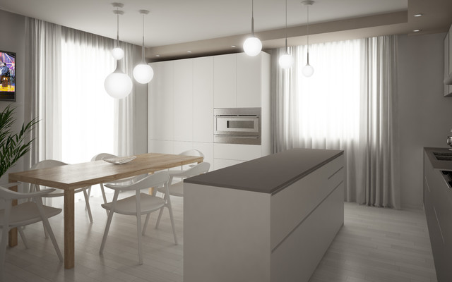 INTERIOR DESIGN - open space ma non troppo modern-kitchen