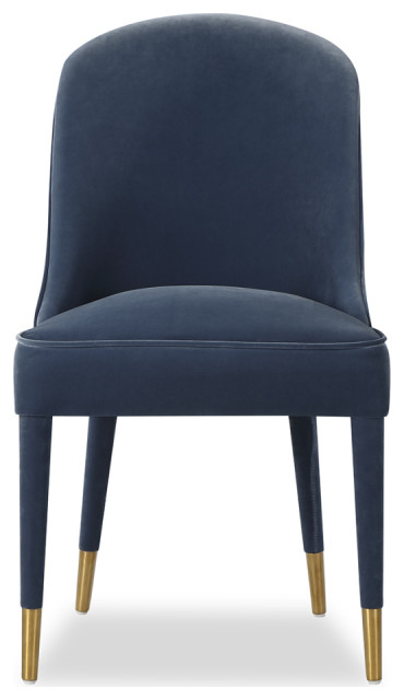 Cobalt Blue Velvet Dining Chair | Liang & Eimil Viva - Midcentury ...