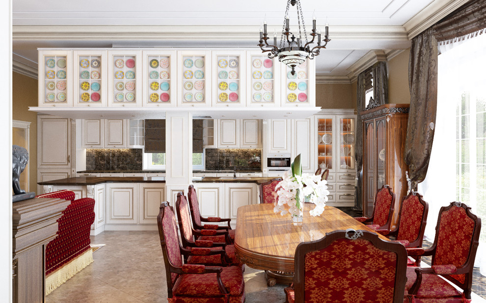 Родовое гнездо в поселке Жаворонки. Кухня и столовая