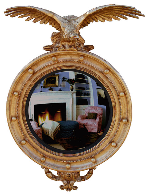 Convex Wall Mirror carved eagle convex mirror, baroque - traditional - wall mirrors Convex Wall Mirror carved eagle convex mirror, baroque - traditional - wall mirrors