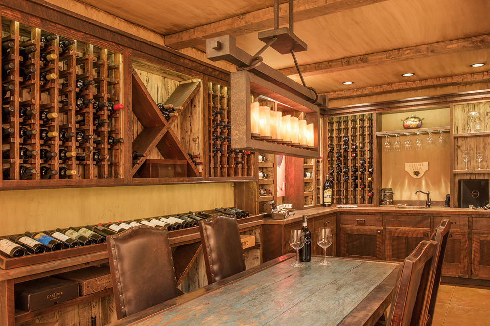 Wine cellar - rustic wine cellar idea