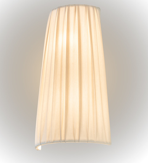 9 Wide Channell Tapered & Pleated Wall Sconce