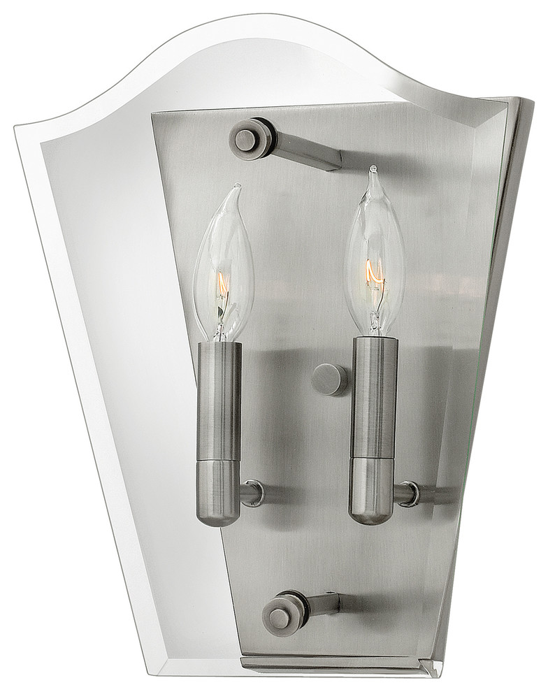 Wingate Polished Antique Nickel Wall Light