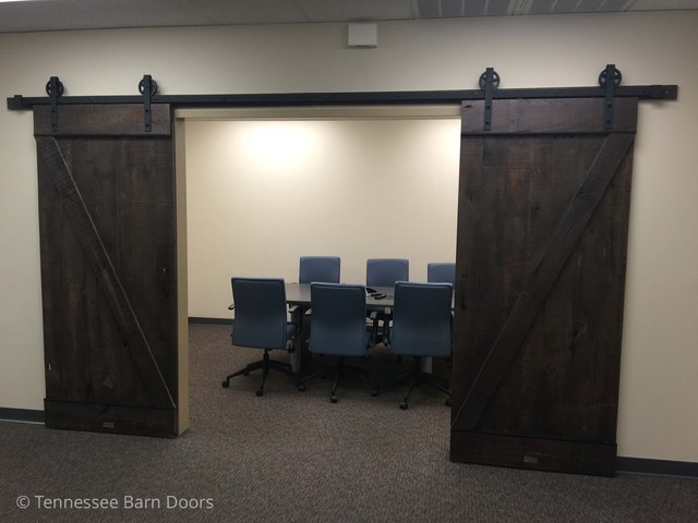 Office Barn Doors american-craftsman-arbeitszimmer