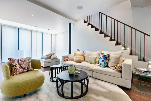 Open plan living room contemporary-vardagsrum