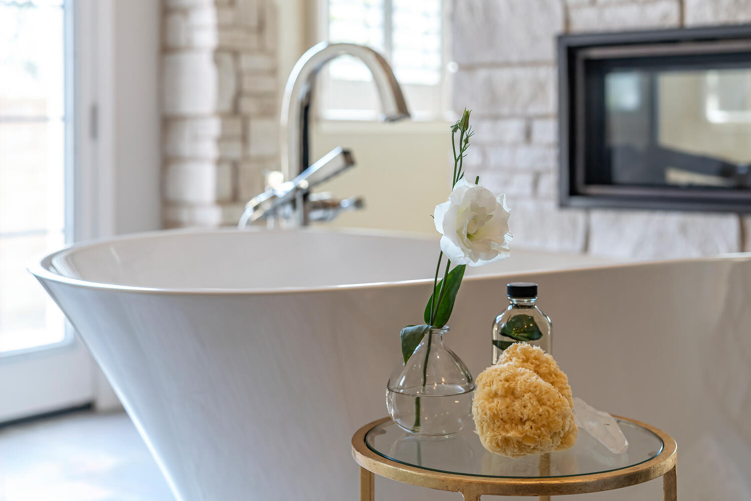 Mediterranean Modern Master Bathroom