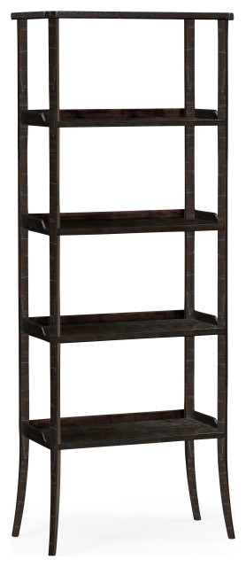Jonathan Charles Four-Tier Etagere In Dark Ale 491100-PDA