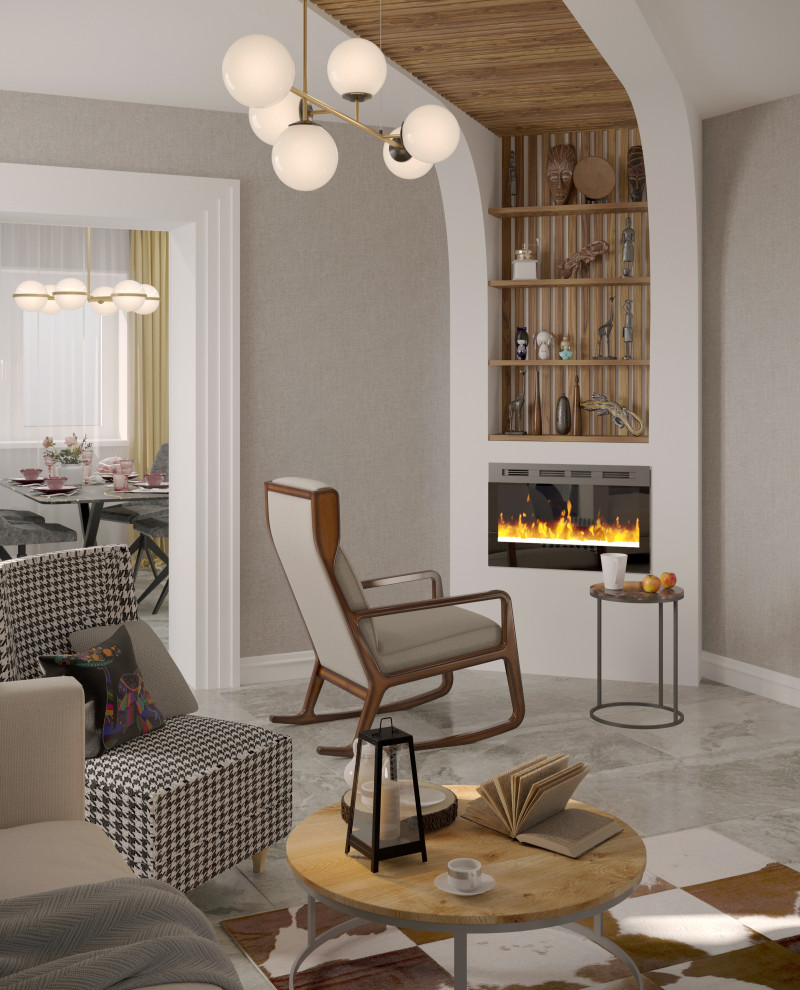 Интерьер жилого домас мансардой,г. Бор