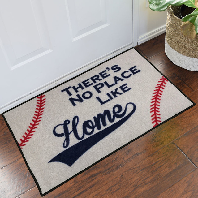 Baseball There S No Place Like Home Doormat 24 X36