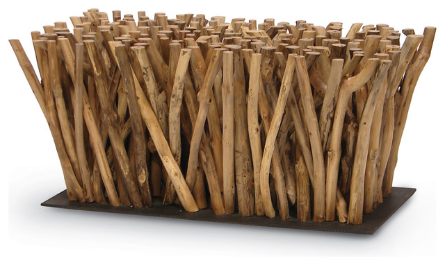 Palecek Driftwood Stick Coffee Table - Beach Style - Coffee Tables Palecek Driftwood Stick Coffee Table, Base Only beach-style-coffee-tables - Palecek Driftwood Stick Coffee Table - Beach Style - Coffee Tables
