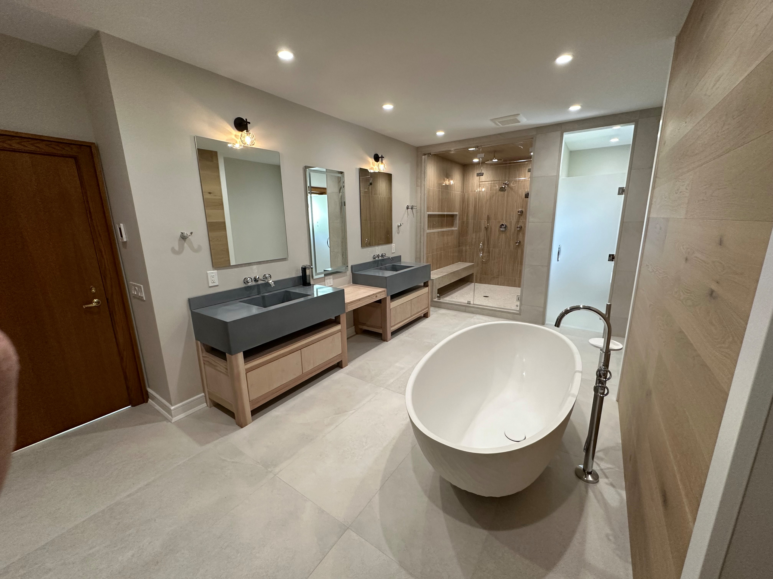 Little Silver Master Bathroom