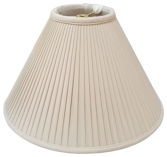 Coolie Empire Side Pleat Basic Lampshade, 6"x18"x11.5" Transitional Lamp Shades by Royal