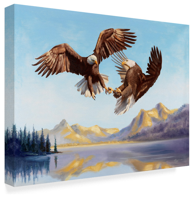 "Courtship" by D. Rusty Rust, Canvas Art, 32"x24" - Rustic - Prints And ...
