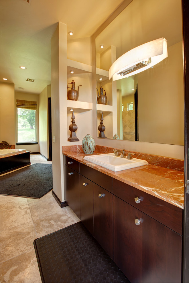 This is an example of a modern bathroom in Oklahoma City.