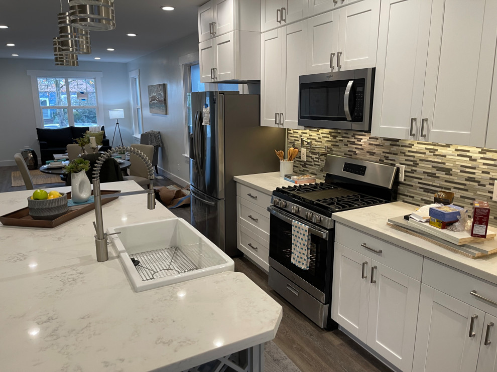 Modern White Shaker Kitchen Remodel