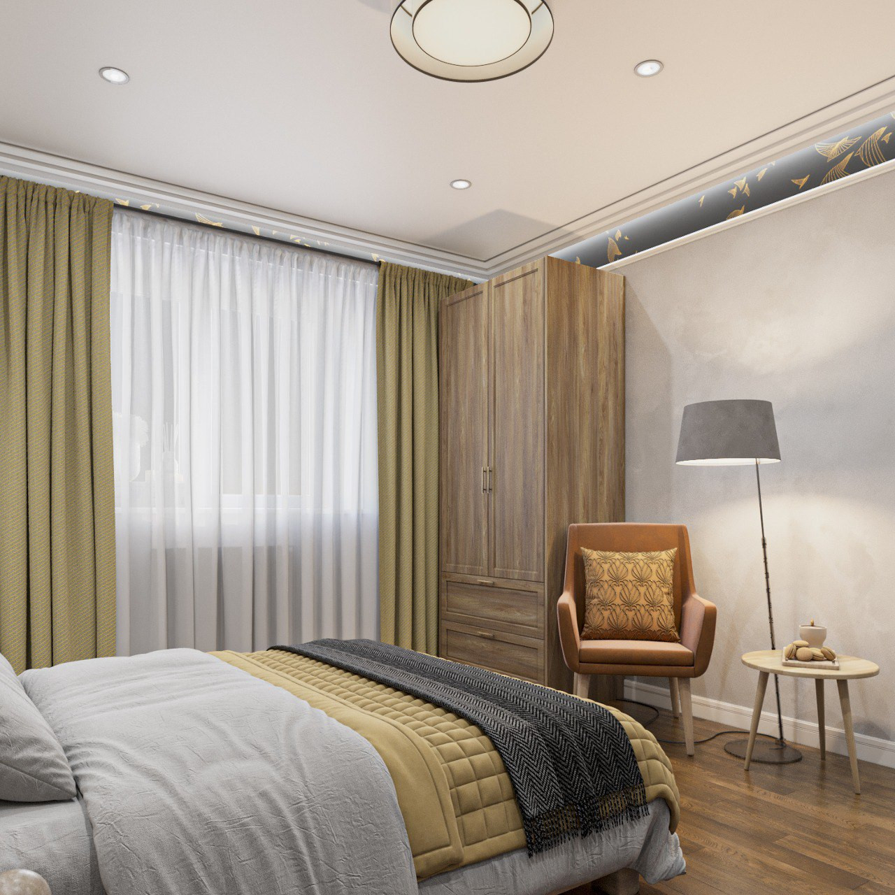 Спальня с деталями востока