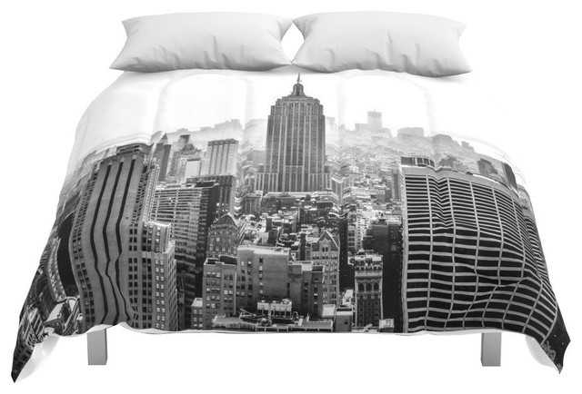New York City Comforter Contemporary Comforters And Comforter