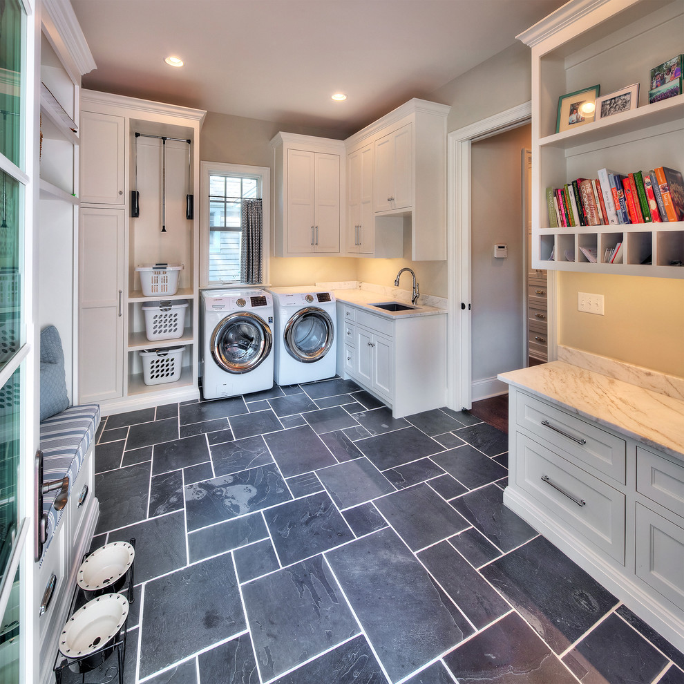 Design ideas for a transitional laundry room in Kansas City.