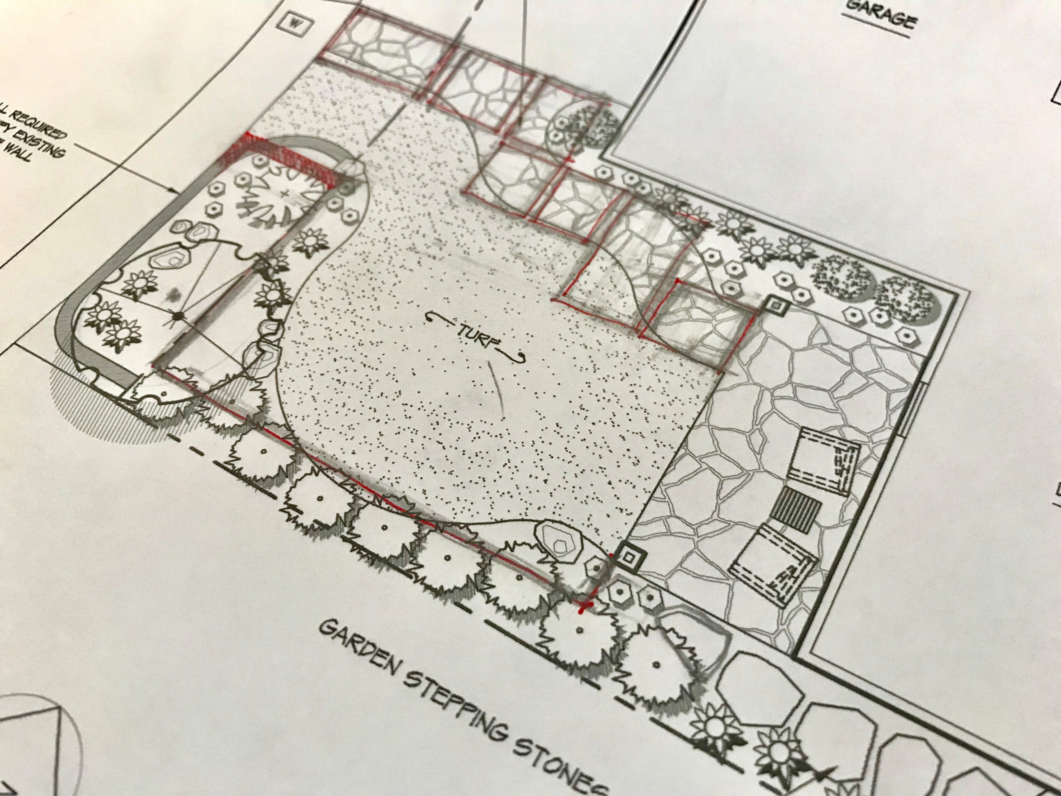 Landscape Design New Porch and Front Yard Makeover in San Carlos