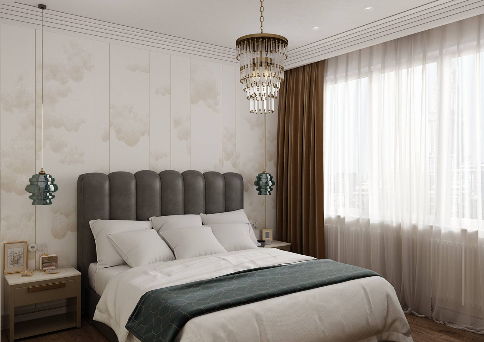 Проект интерьера квартиры в ЖК «Солнечный Олимп»