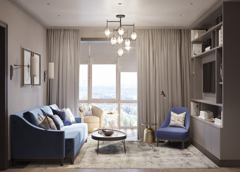 Дизайн трехкомнатной квартиры  в ЖК «Чемпион-парк»