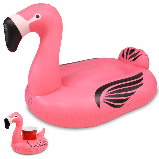 Giant Inflatable Flamingo Tropical Pool Toys And Floats by