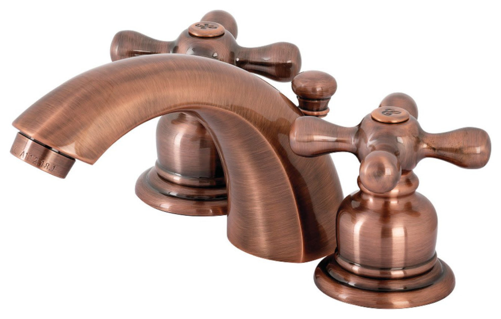 Kingston Brass KB94.AX Victorian 1.2 GPM Widespread Bathroom - Antique Copper